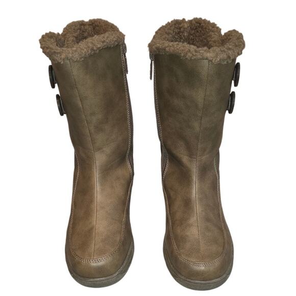 Totes Nala Size 7 All Weather Waterproof Brown leather Boots - Picture 1 of 6